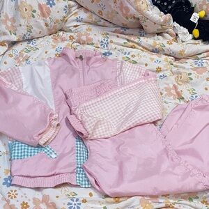 Barbie bubblegum pink track pants size M